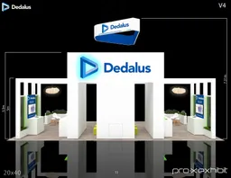 20x40 Île booth design by Pro-X Exhibits